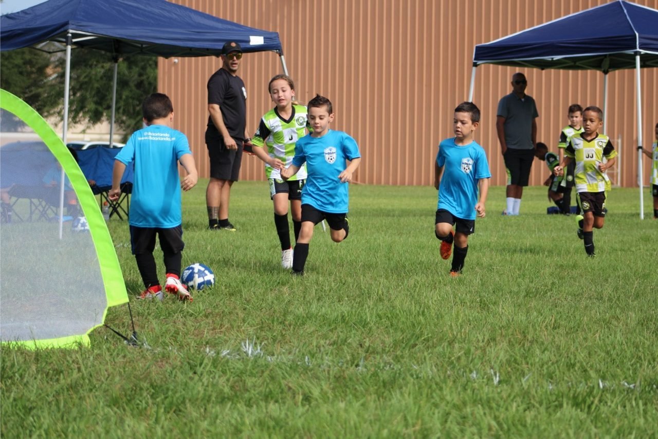 Young DSA players during a recreational training session