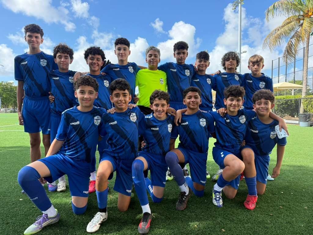 DSA competitive youth team in blue uniforms